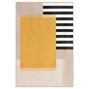New ELSYSTEM Rug, low pile, multicolor, 133x195 cm (4 ' 4 "x6 ' 5 ")