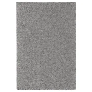 STOENSE Rug, low pile, medium gray, 133x195 cm (4 ' 4 "x6 ' 5 ")